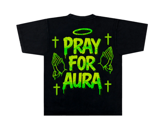 Pray for Aura Rhinestone T-shirt